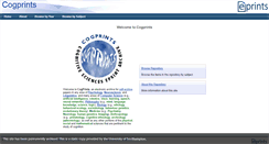 Desktop Screenshot of cogprints.org